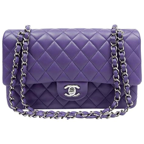 chanel purple handbags